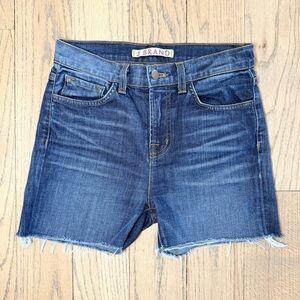 J Brand Women’s Monaco Denim Blue Cutoff Frayed Hem Shorts Size 25